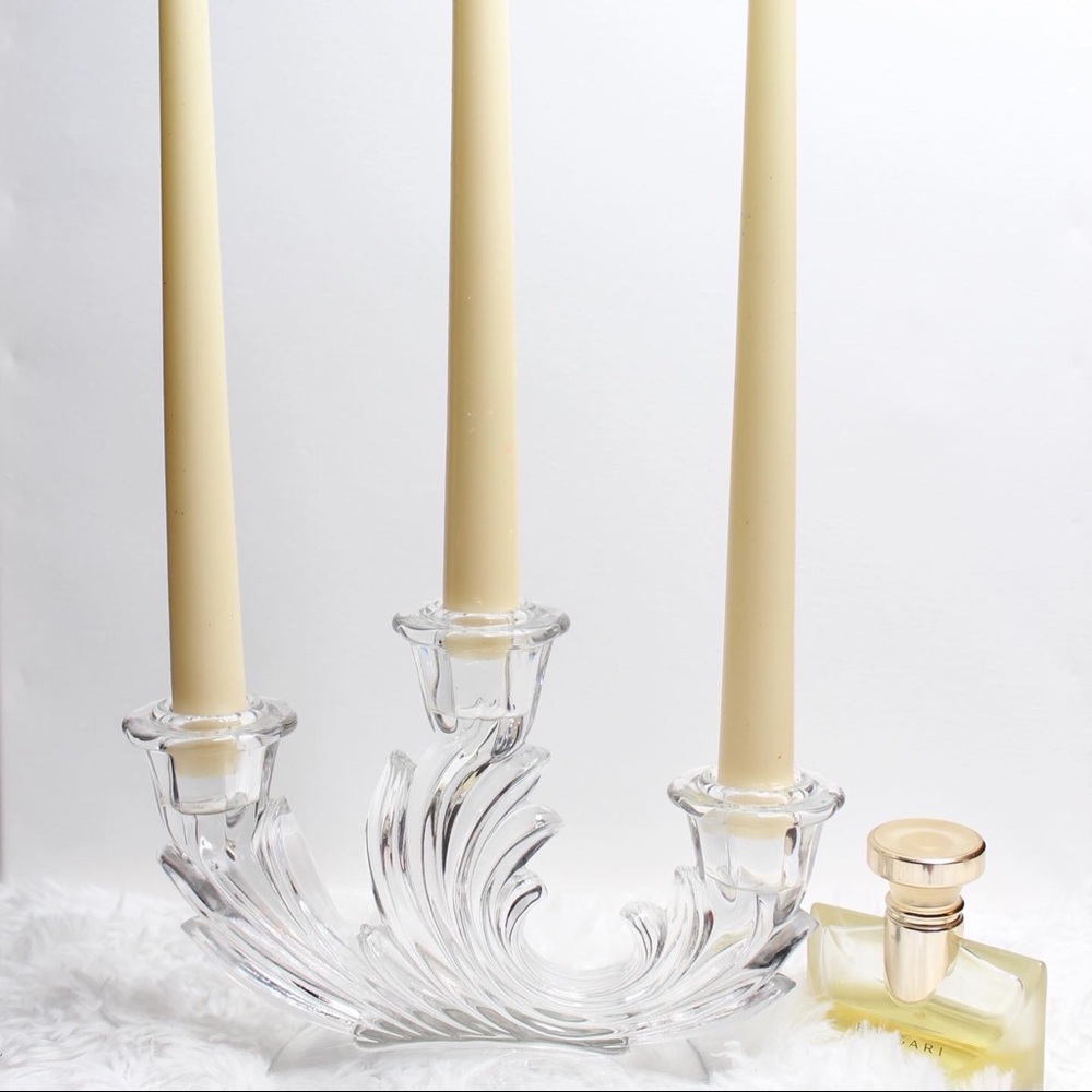 Crystal Swirl Candle Holder